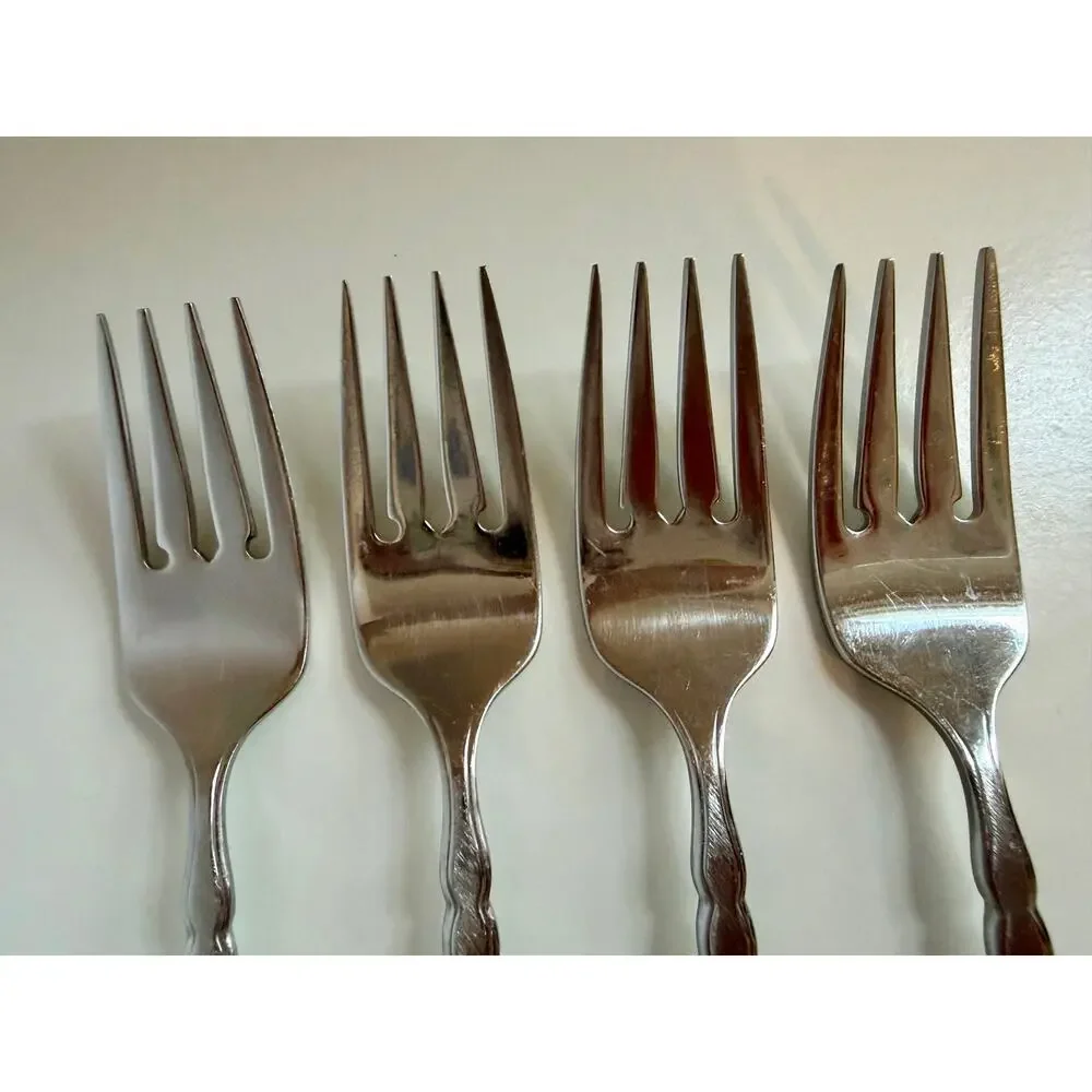 Oneida Cello Salad Fork Set of 4